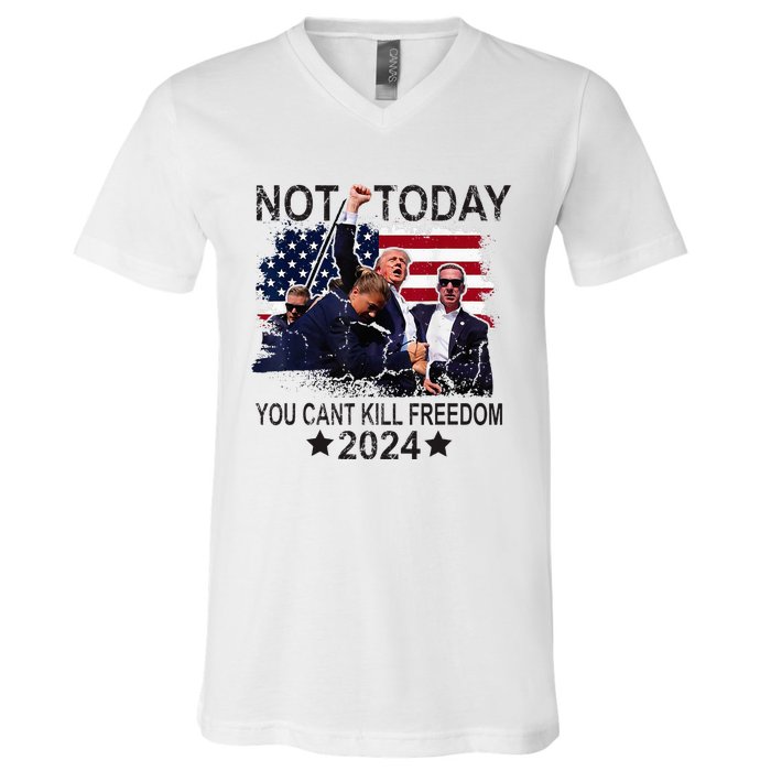 Not Today You CanT Kill Freedom V-Neck T-Shirt