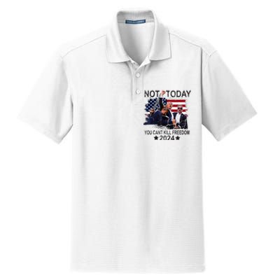 Not Today You CanT Kill Freedom Dry Zone Grid Polo