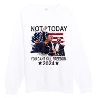 Not Today You CanT Kill Freedom Premium Crewneck Sweatshirt