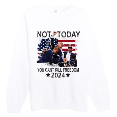 Not Today You CanT Kill Freedom Premium Crewneck Sweatshirt