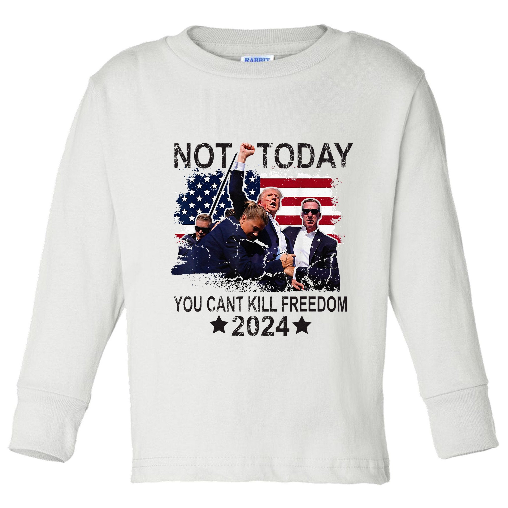 Not Today You CanT Kill Freedom Toddler Long Sleeve Shirt