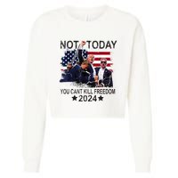 Not Today You CanT Kill Freedom Cropped Pullover Crew