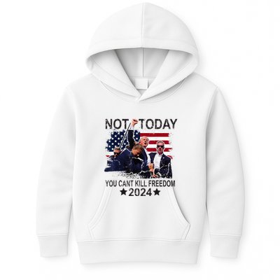 Not Today You CanT Kill Freedom Kids Hoodie