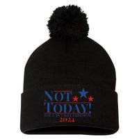 Not Today You CanT Kill Freedom Stronger Pom Pom 12in Knit Beanie