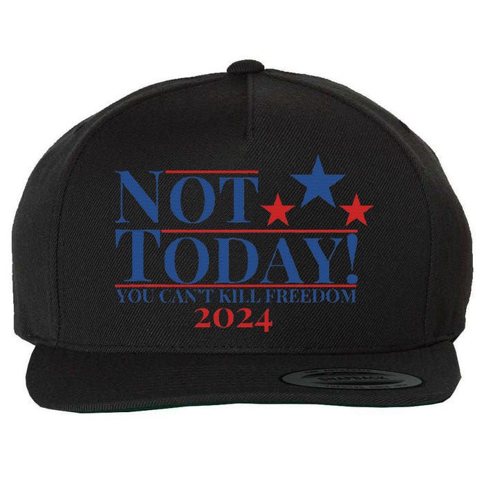 Not Today You CanT Kill Freedom Stronger Wool Snapback Cap