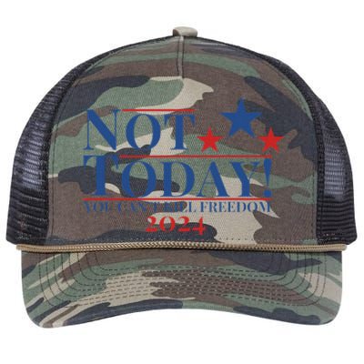 Not Today You CanT Kill Freedom Stronger Retro Rope Trucker Hat Cap