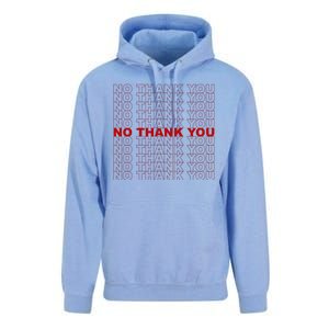 No Thank You Classic Retro Unisex Surf Hoodie