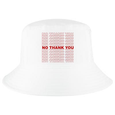 No Thank You Classic Retro Cool Comfort Performance Bucket Hat