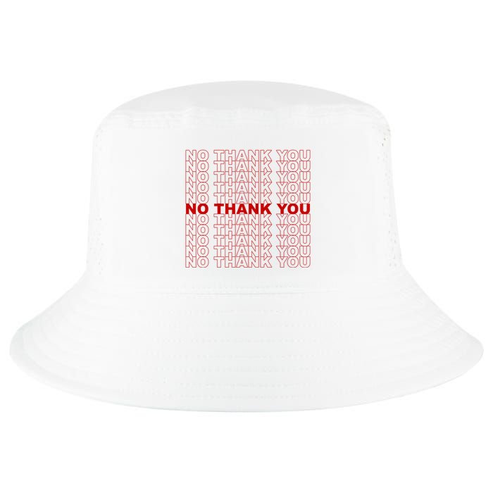 No Thank You Classic Retro Cool Comfort Performance Bucket Hat