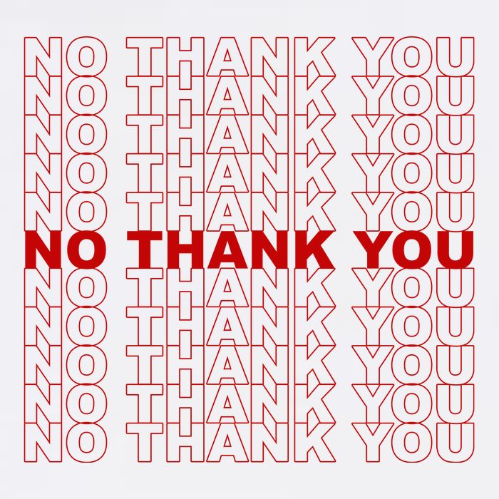 No Thank You Classic Retro Garment-Dyed Heavyweight T-Shirt