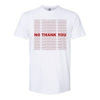 No Thank You Classic Retro Softstyle CVC T-Shirt