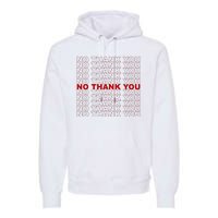 No Thank You Classic Retro Premium Hoodie