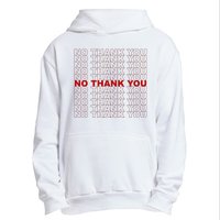 No Thank You Classic Retro Urban Pullover Hoodie