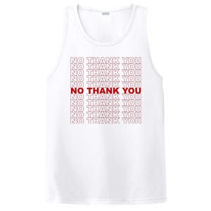 No Thank You Classic Retro PosiCharge Competitor Tank