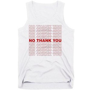 No Thank You Classic Retro Tank Top