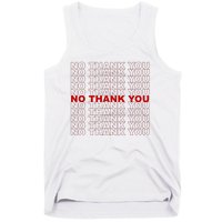 No Thank You Classic Retro Tank Top