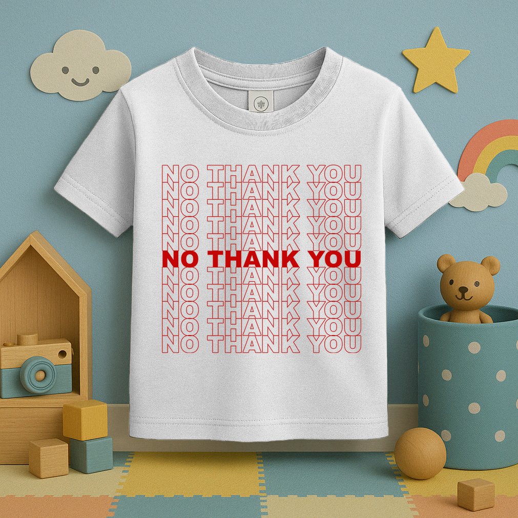 No Thank You Classic Retro Toddler T-Shirt