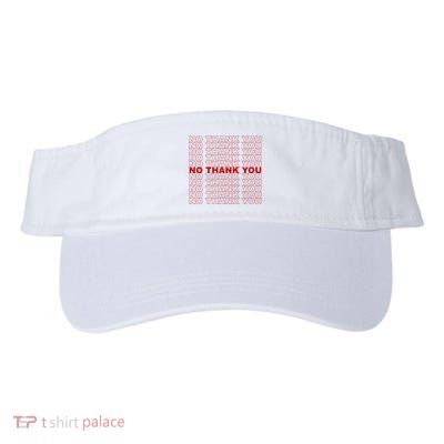 No Thank You Classic Retro Valucap Bio-Washed Visor