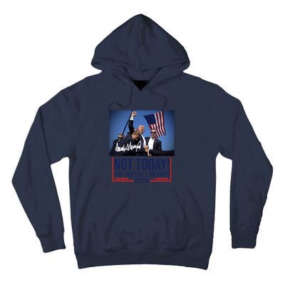 Not Today You CanT Kill Freedom Donald Trump Survived Shooter Tall Hoodie