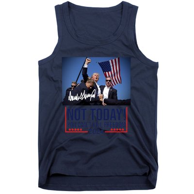 Not Today You CanT Kill Freedom Donald Trump Survived Shooter Tank Top