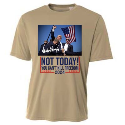 Not Today You CanT Kill Freedom Donald Trump Survived Shooter Cooling Performance Crew T-Shirt