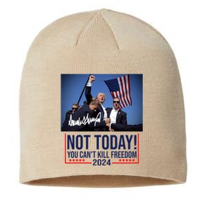 Not Today You CanT Kill Freedom Donald Trump Survived Shooter Sustainable Beanie