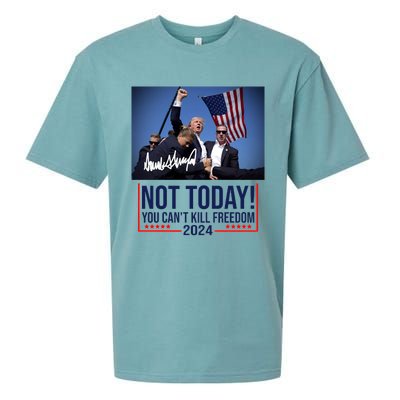 Not Today You CanT Kill Freedom Donald Trump Survived Shooter Sueded Cloud Jersey T-Shirt