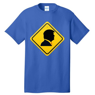 New! Trump Yellow Yield Road Sign Trump Road Yield Sign Tall T-Shirt