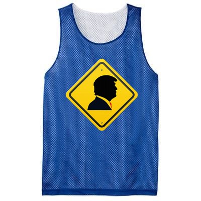 New! Trump Yellow Yield Road Sign Trump Road Yield Sign Mesh Reversible Basketball Jersey Tank