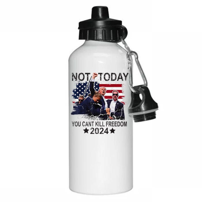 Not Today You CanT Kill Freedom Aluminum Water Bottle