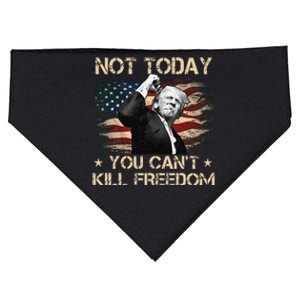 Not Today You CanT Kill Freedom Stronger President USA-Made Doggie Bandana