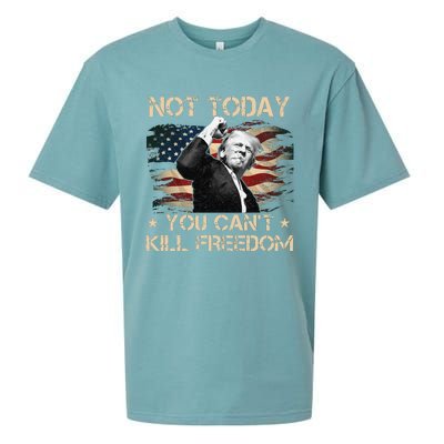 Not Today You CanT Kill Freedom Stronger President Sueded Cloud Jersey T-Shirt