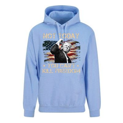 Not Today You CanT Kill Freedom Stronger President Unisex Surf Hoodie