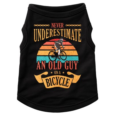 Never Underestimate An Old Guy On A Bicycle Cycling Doggie Tank