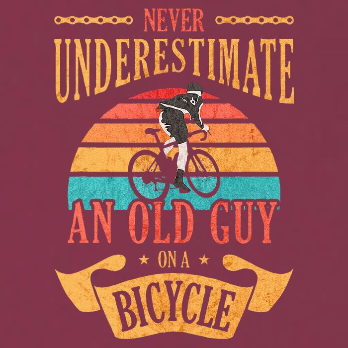 Never Underestimate An Old Guy On A Bicycle Cycling 16oz Travel Tumbler