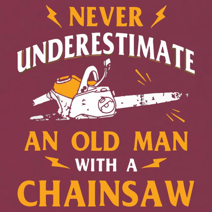 Never Underestimate An Old Man Lumberjack Chainsaw & Logger 16oz Travel Tumbler