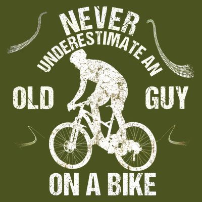Never Underestimate An Old Guy On A Bike T-Shirt