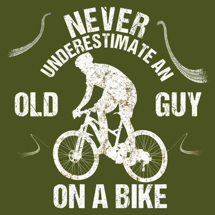 Never Underestimate An Old Guy On A Bike T-Shirt