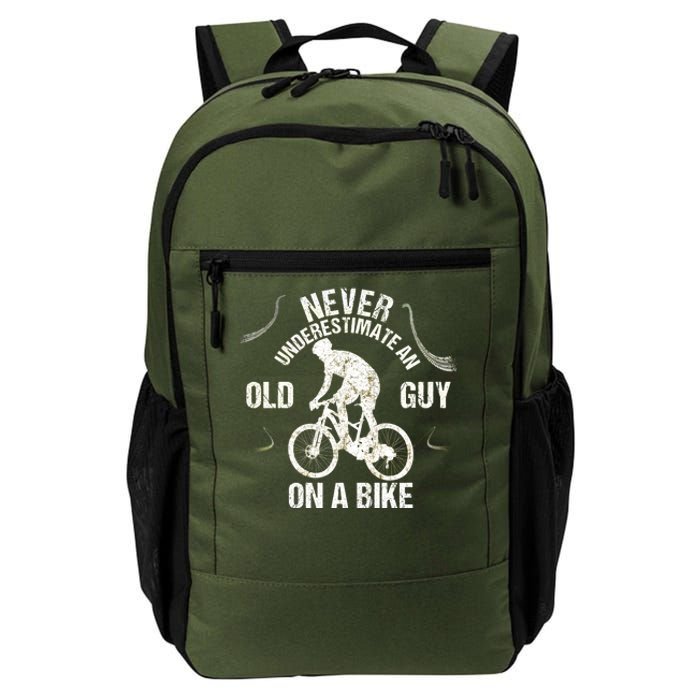 Never Underestimate An Old Guy On A Bike Daily Commute Backpack