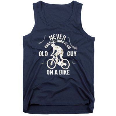 Never Underestimate An Old Guy On A Bike Tank Top