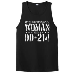 Never Underestimate A Woman With A Dd214 Alumni PosiCharge Competitor Tank