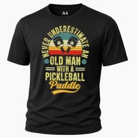 Never Underestimate An Old Man With A Pickleball Paddle Performance Shirt