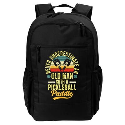 Never Underestimate An Old Man With A Pickleball Paddle Backpack