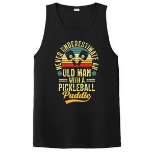 Never Underestimate An Old Man With A Pickleball Paddle PosiCharge Competitor Tank