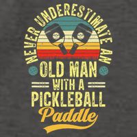Never Underestimate An Old Man With A Pickleball Paddle Vector Backpack