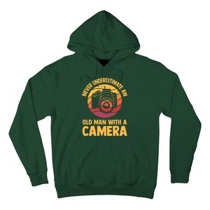 Never Underestimate An Old Man With A Camera Photography Hoodie