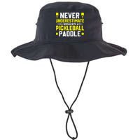 Never Underestimate A Woman With A Pickleball Paddle Bucket Hat