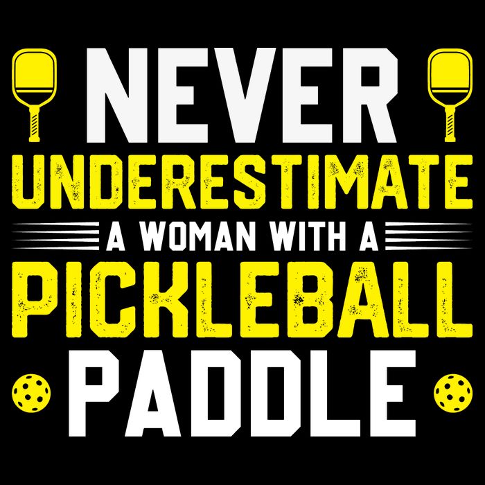 Never Underestimate A Woman With A Pickleball Paddle 16 in Basic Backpack
