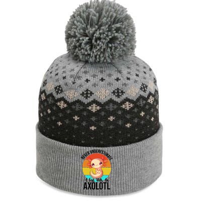 Never Underestimate A Girl With An Axolotl The Baniff Cuffed Pom Beanie