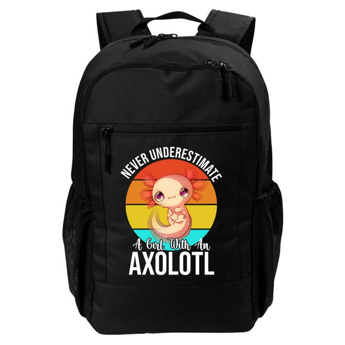 Never Underestimate A Girl With An Axolotl Backpack
